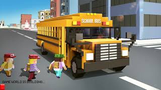 Blocky School Bus Simulator Craft Android Gameplay HD screenshot 1