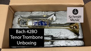 SHIPPING A TROMBONE WITHOUT A CASE?!  Bach 42BO Tenor Trombone Unboxing