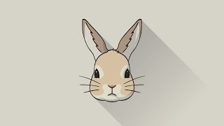 [Illustrator] Rabbit Icon Speed Drawing