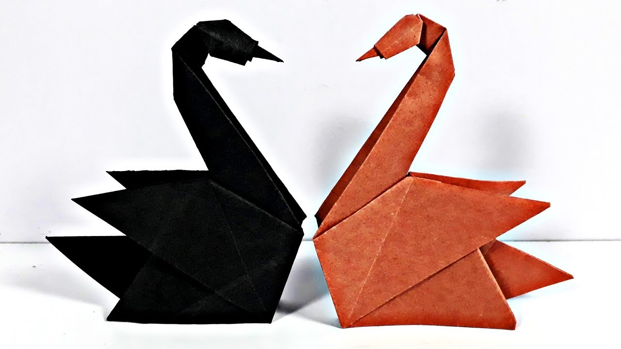 origami swan how to make an origami swan origami swan easy step by