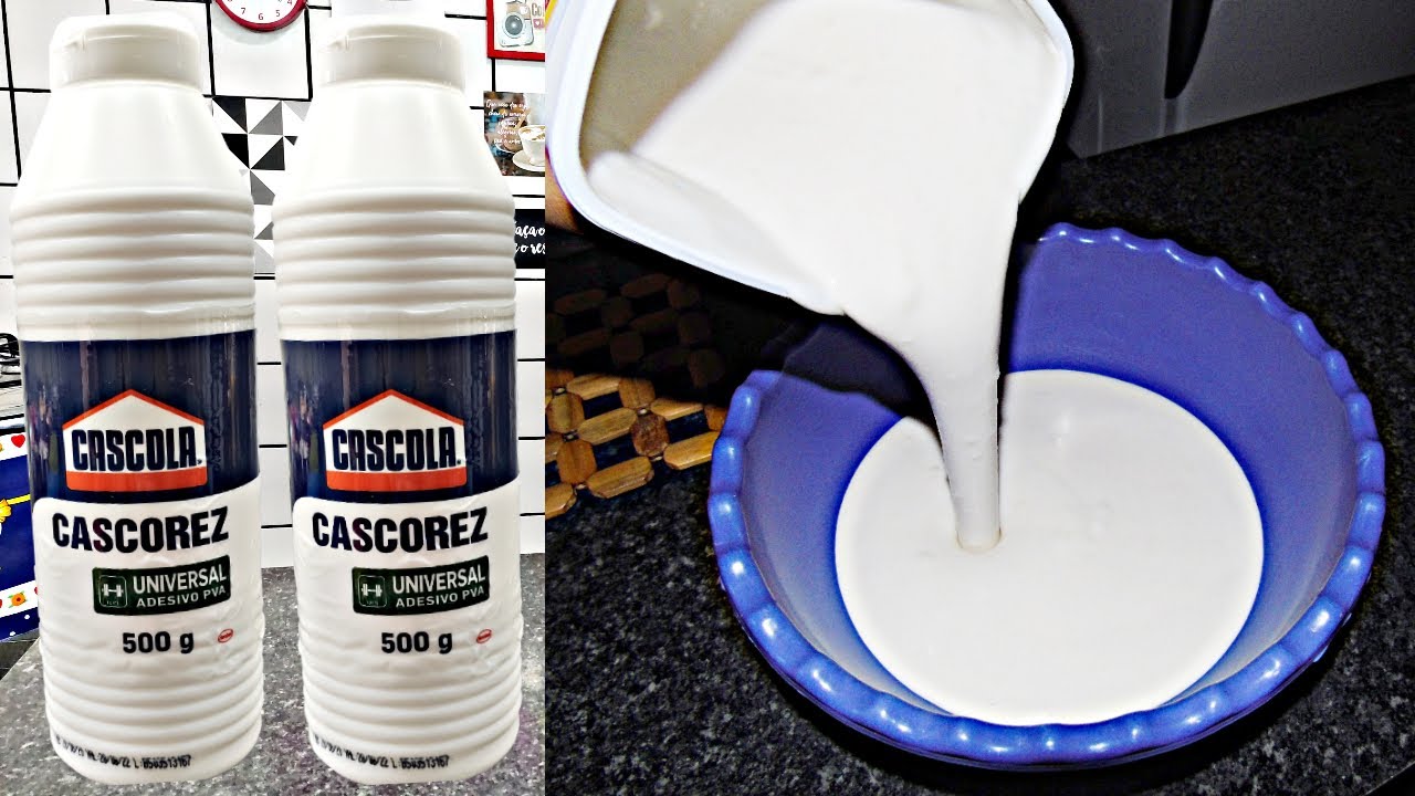 COMO FAZER COLA BRANCA CASEIRA IGUAL DO MERCADO COM APENAS 3 INGREDIENTES E SUPER FÁCIL E ECONÓMICA