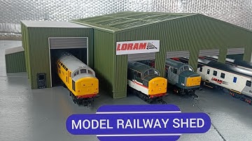 LORAM TMD / Diesel Engine shed custom build 00 gauge  1/76 scale project.