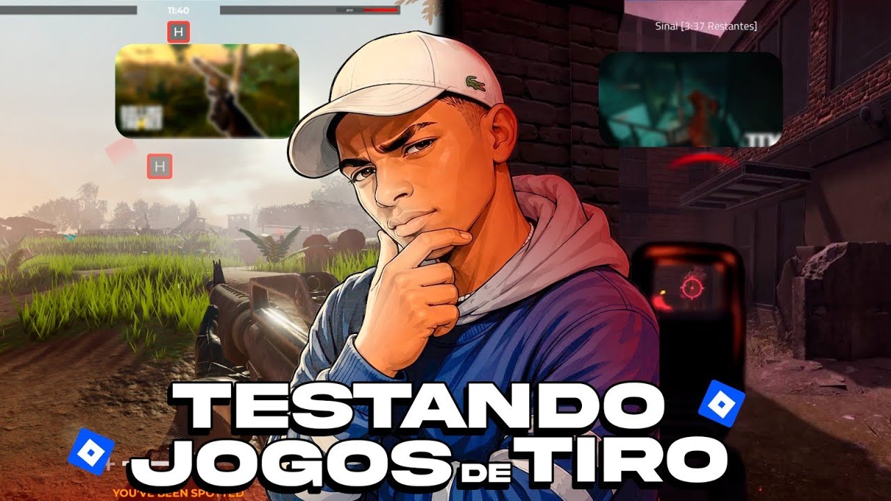 TESTEI OS MELHORES JOGOS DE TIRO DO ROBLOX... e me surpreendi!