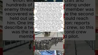 Shot Down in Iran—But U.S. Forces Brought Both Airmen Home 🇺🇸🔥 #Shorts #news
