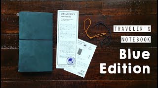 Traveler&#39;s Notebook Blue Edition