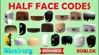 Half Face / Faceless Codes & Links [] Brookhaven, Bloxburg, Berry Avenue & other games[]ROBLOX