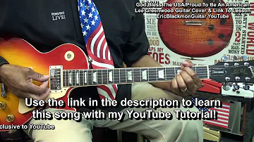 God Bless The USA - Proud American Guitar Cover Lee Greenwood Lesson Link Below @EricBlackmonGuitar
