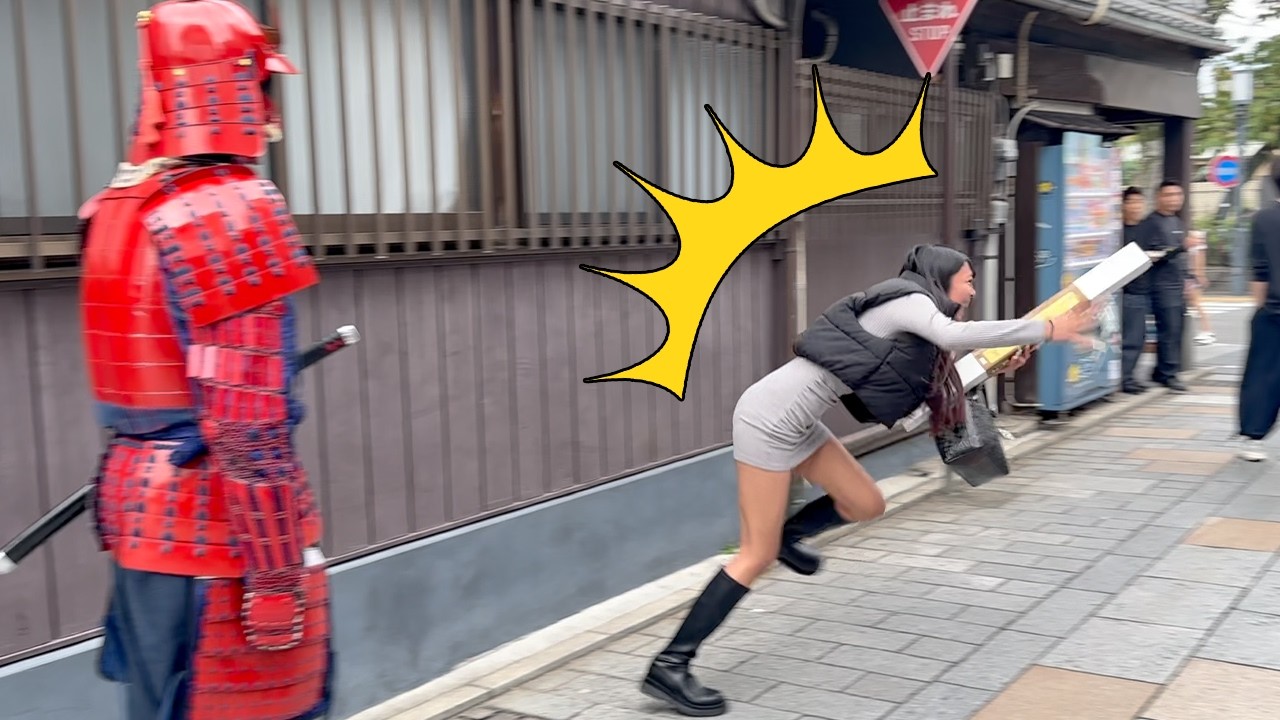 #42 SAMURAI MANNEQUIN PRANK in JAPAN｜Kawagoe