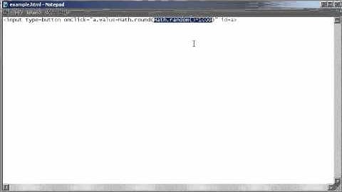 Html + Javascript; Random Numbers