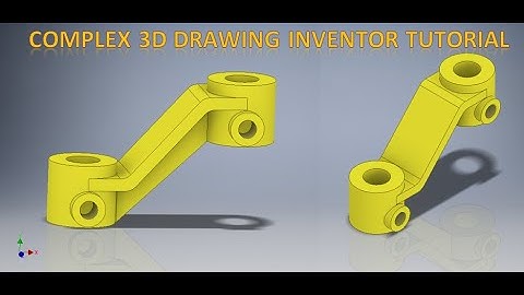 Complex 3d Drawing In Autodesk Inventor 3d Tutorials || Inventor cad || 3d drawings