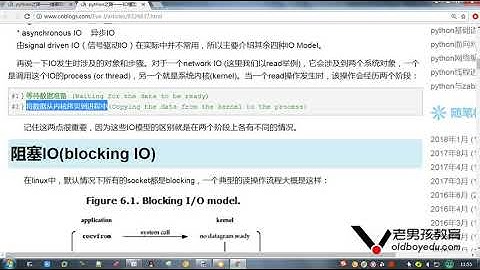 python教程第02章并发编程&数据库&前端之第197课(IO模型之阻塞与非阻塞)