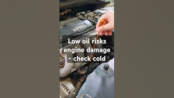 Check your engine oil level via the dipstick