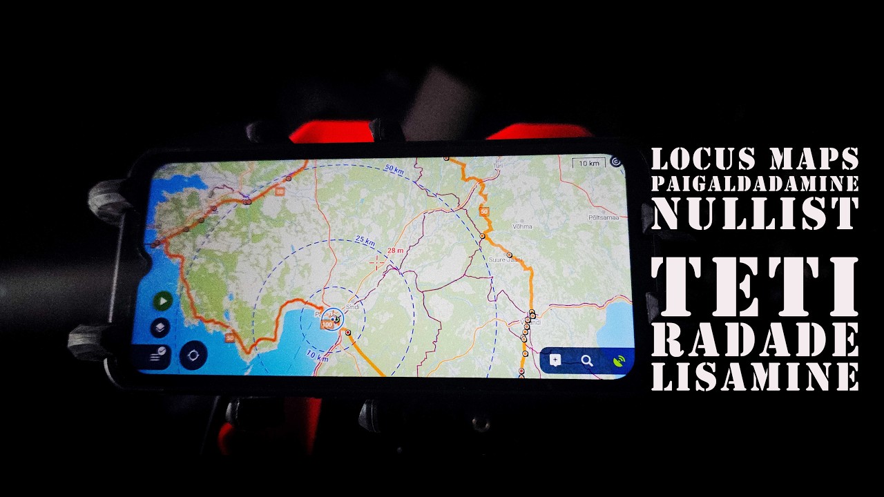 Locus Map + TET  | Paigalda äpp ja lisa rajad samm-sammult