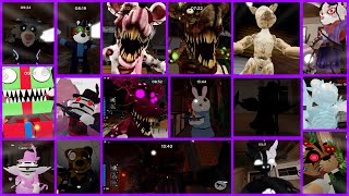 PIGGY BRANCHED REALITIES ALL JUMPSCARES! (CHAPTER 3 UPDATED)