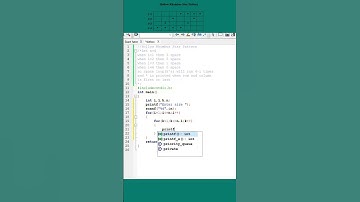#66 Hollow Rhombus Star pattern || C Program #shorts #cprogramming #coding #shortvideo