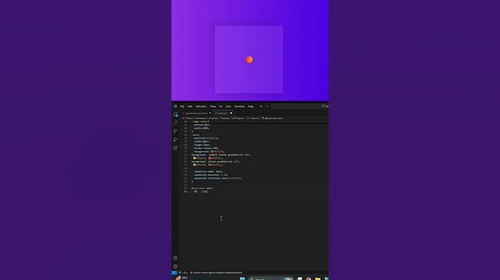 "Create Stunning Keyframe Animations Using HTML & CSS #Shorts" #coding #html #htmlcss