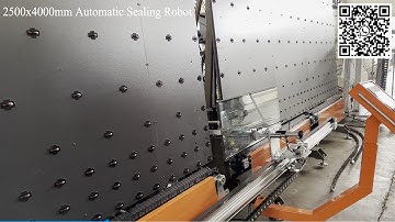 2500x4000mm Automatic Glass Sealing Robot with Double Component #doubleglass #insulatedglass #glass