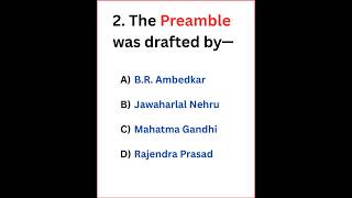 Preamble To The Indian Constitution Mcqs