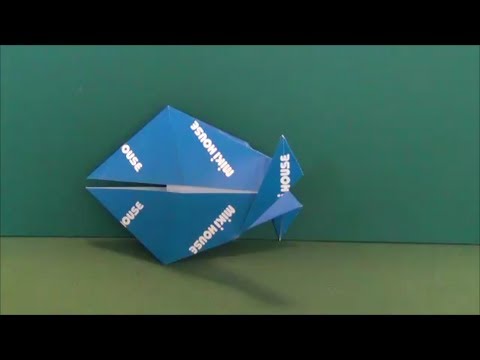 パクパクしゃべる 魚 折り紙the Fish Which Talks Origami Youtube