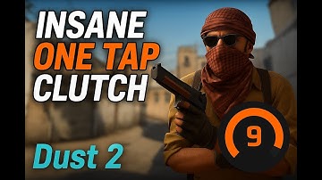 INSANE ONE TAP CLUTCH ON FACEIT - DUST 2