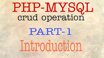 php-mysql crud operation | Database introduction | Web Tutorial by Nikhil Koshti