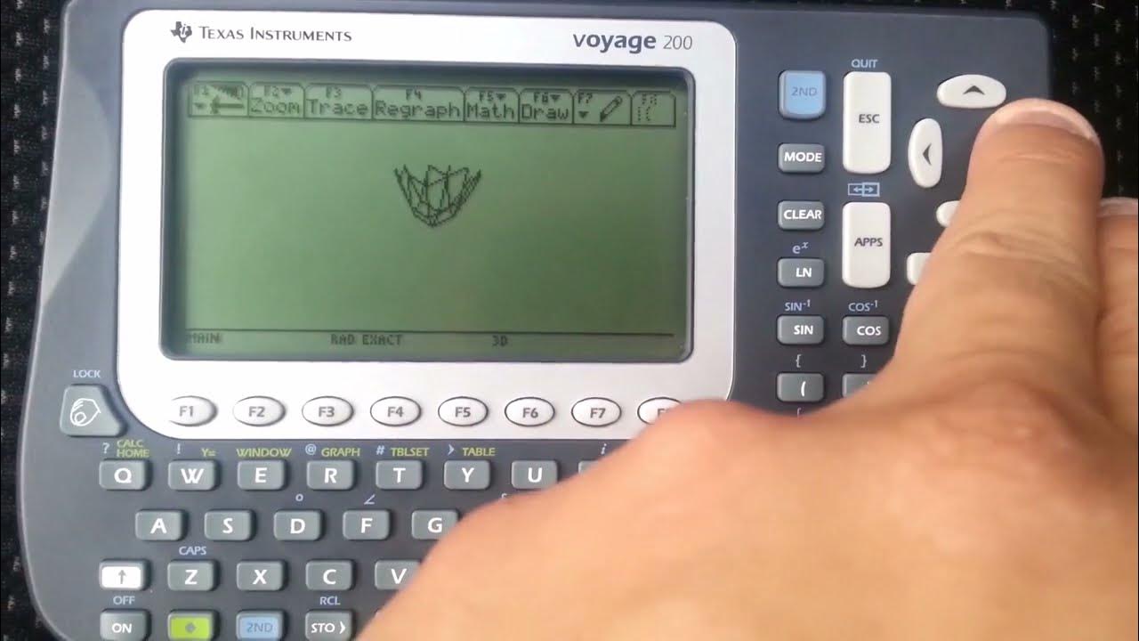 Graphing In 3D On The Texas Instruments TI Voyage 200! YouTube