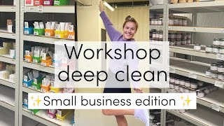 Come clean the warehouse with me: organise & declutter together!