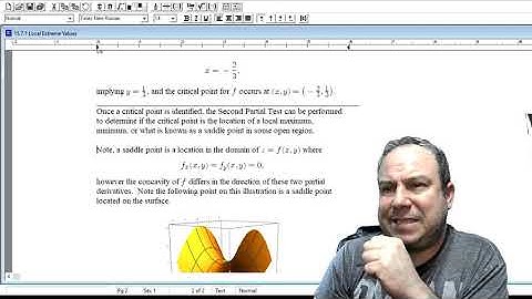 Critical Points and Local Extreme Values of Multivariable Functions