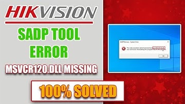 How to fix SADP Tool Error