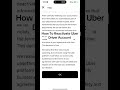 How to reactivate Uber driver account #reactivate #deactivate #ubereats #uber #uberdriver #ubertips