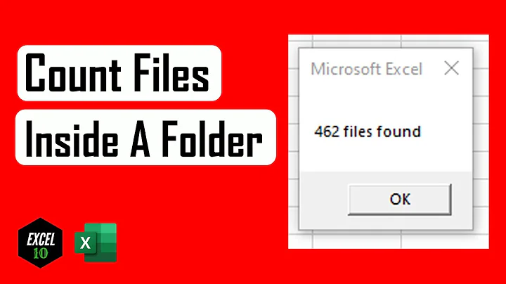 How To Count Files In A Certain Folder Or Directory From Excel