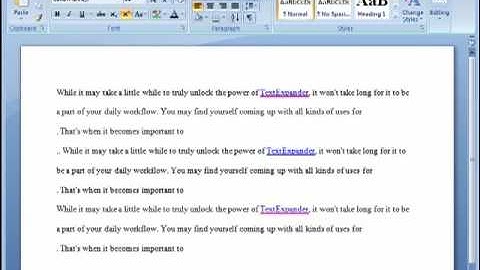 How to change line spacing in Word 2007