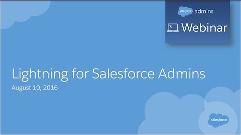 Lightning for Salesforce Admins