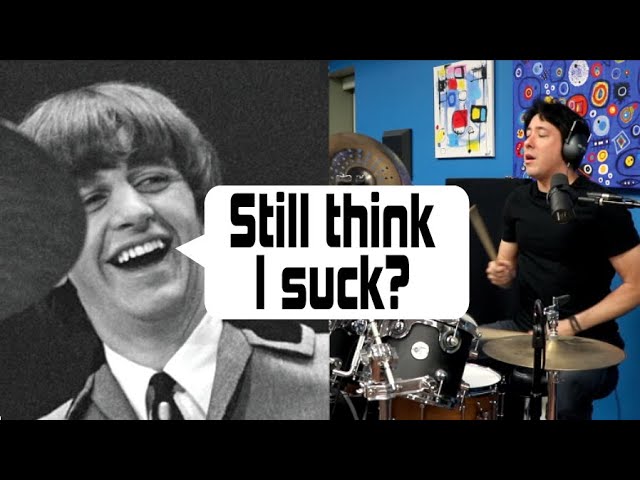 My Drummer Said That RINGO Sucks, So I Dared Him To Play THIS Beatles Beat! class=