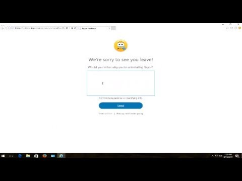 how to completely uninstall skype from windows 10