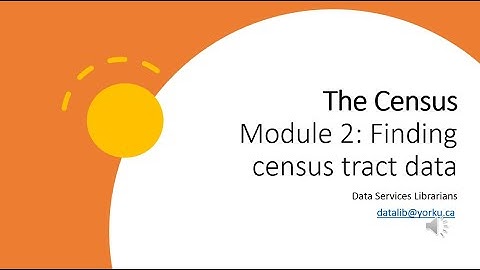 Census Module 2: Finding census tract data