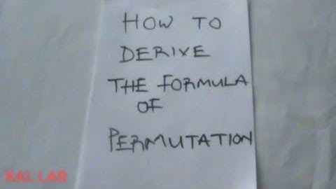 How to Prove the Formula for Permutation