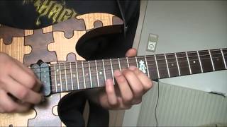 Video thumbnail of "Necrophagist - Ingnominious & Pale solo tutorial (Fuck You And Die - tutorial - Tobias Schuler)"