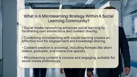 What Is A Microlearning Strategy Within A Social Learning Community? - Everyday-Networking