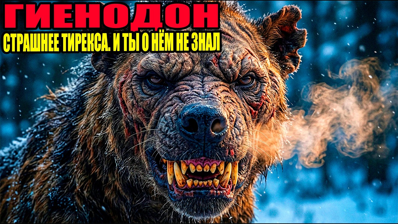 ГИЕНОДОН: Хищник с челюстями-ножницами, который ТРИДЦАТЬ МИЛЛИОНОВ лет был королём Африки