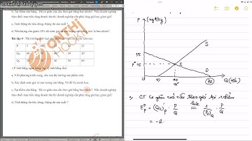 KINH TẾ VI MÔ - Chữa bài tập cung cầu || TT OTHK