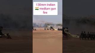 130Mm Indian Medium Gun Artillery Army Convoy Army Arty. Live Firing