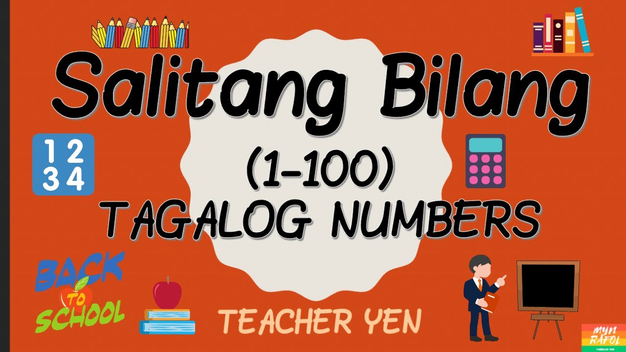 TAGALOG NUMBERS | SALITANG BILANG (1-100) - YouTube