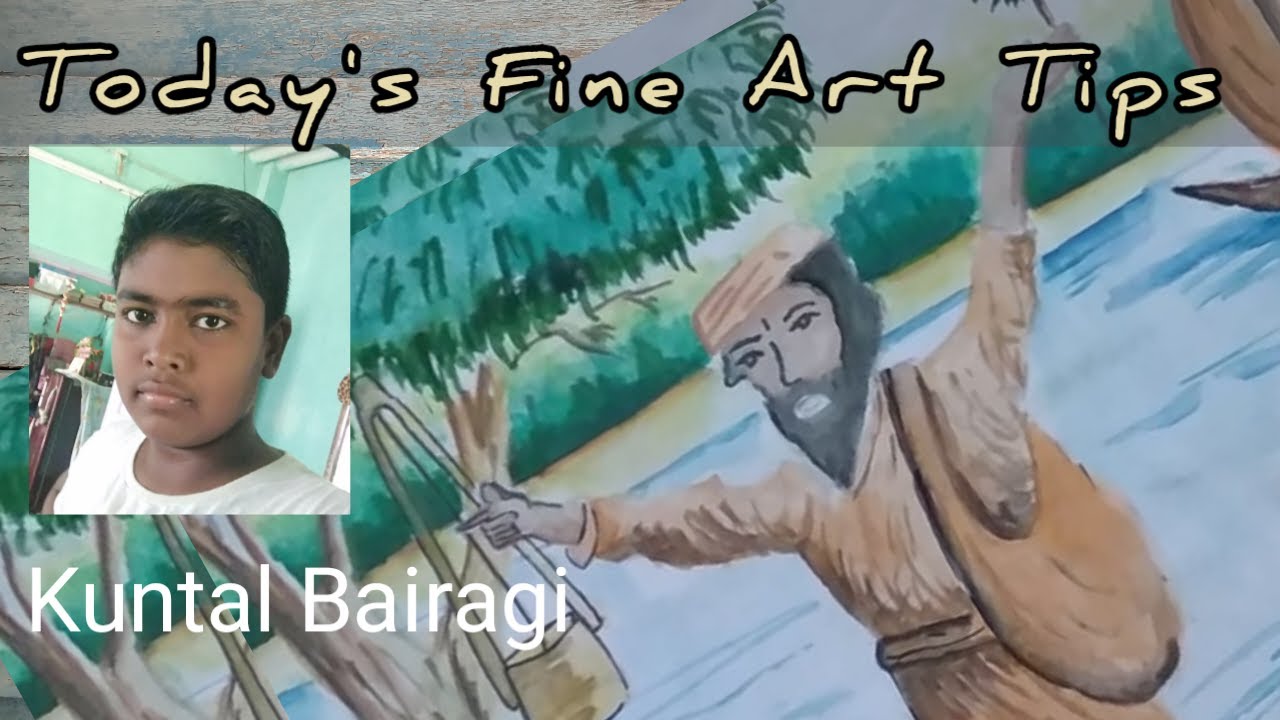 Kuntal Bairagi //Student Exhibition //Teacher with Students //Fine Art Tips