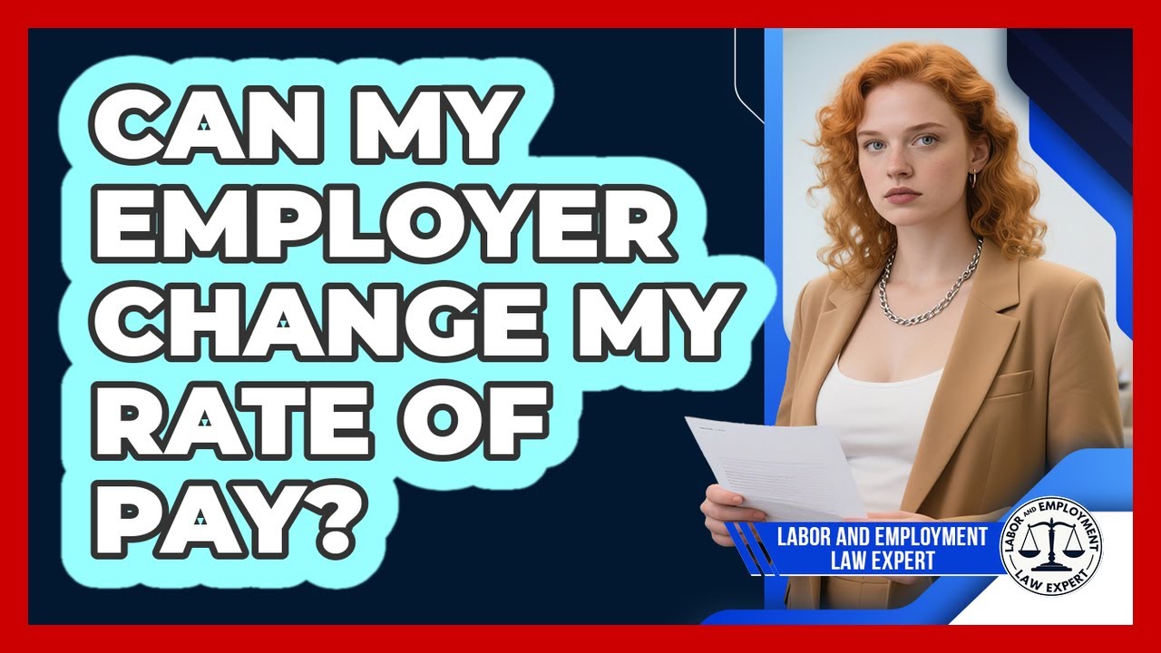 Can My Employer Change My Rate Of Pay?