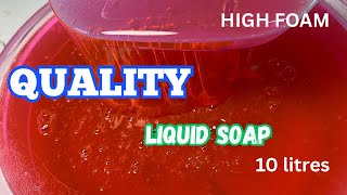 How To Make Quality Liquid Soap With Less Money Yet Foamy And Effective.