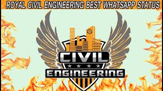 CIVIL ROYALS | Whatsapp status song, logo - civil engineering - civil royal annual day dance telugu