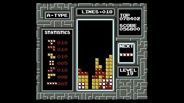 NES PAL Tetris - 90.800 (Level 19 PB from 26.04.2021)