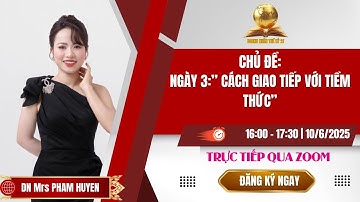 NGÀY 3: CÁCH GIAO TIẾP VỚI TIỀM THỨC