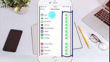 How to Enable or Disable Allowed Apps privacy restrictions on iPhone 6